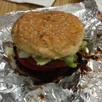 Five Guys - Regular Hamburger (meaning double patty) with all the fixings - New American Near Me - Joliet, Illinois