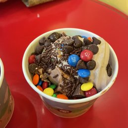 two cups of frozen yogurt two cups of frozen yogurt