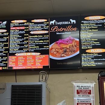 Taqueria Potrillos - Menu as of 11/6/2023 - Mexican Near Me - Camarillo, California Taqueria Potrillos - Menu as of 11/6/2023 - Mexican Near Me - Camarillo, California