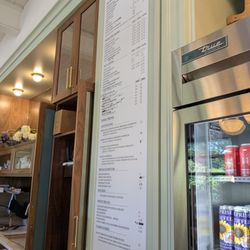 Jilly's Boutique Cafe - Menu is partially crossed out