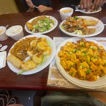 U Ni Express - Honey Walnut Shrimp Lunch, Teriyaki Chicken, Sauteed Vegetables Lunch and Mapo Tofu. - Chinese Near Me - Henderson, Nevada