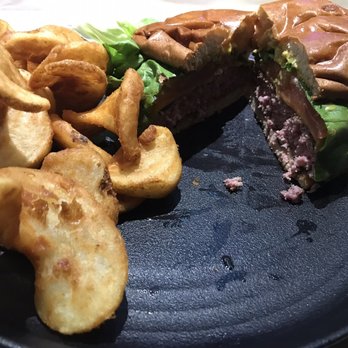 The Rim - Rim burger with sidewinder fries - American Near Me - Burleson, Texas