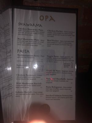 Menu photo 1 Opa The Phoenician Providence, RI Menu photo 1 Opa The Phoenician Providence, RI