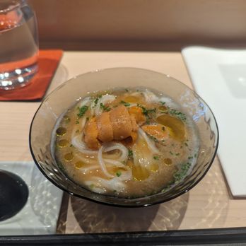 Noodle in a Haystack - Tomato Cold Noodles with Uni - Ramen Near Me - San Francisco, California