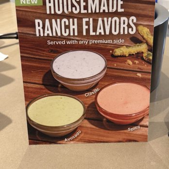 Habit Burger & Grill - Picture of their house made sauces - Burgers Near Me - Bakersfield, California