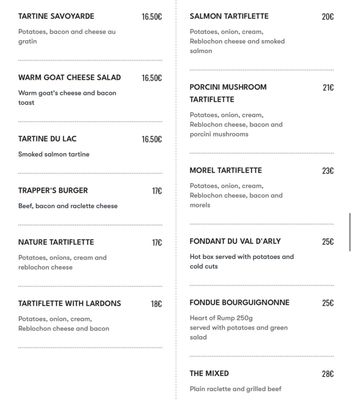 Menu photo 2 Les Fondus de la Raclette Paris, 75 Menu photo 2 Les Fondus de la Raclette Paris, 75