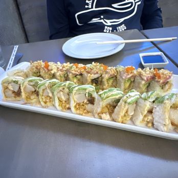 Sky Thai Sushi - Red Dragon Roll and Sexy Scallop Roll - Sushi Bars Near Me - Fort Lauderdale, Florida Sky Thai Sushi - Red Dragon Roll and Sexy Scallop Roll - Sushi Bars Near Me - Fort Lauderdale, Florida