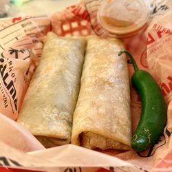 Burritos La Palma - Deshebrada and Spicy Chichaaron