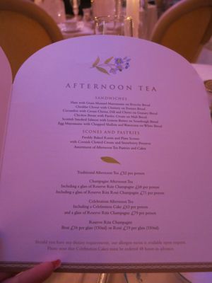 Menu photo 7 The Ritz Restaurant London, XGL Menu photo 7 The Ritz Restaurant London, XGL