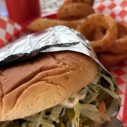 Molcajete"s - Hatch Green chili  cheeseburger