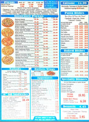 Menu photo 2 Papa’s Pizza San Diego, CA Menu photo 2 Papa’s Pizza San Diego, CA