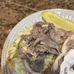 Brown fatty meat