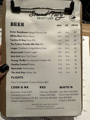 SOUND + FURY BREWERY AND KITCHEN - Updated October 2025
