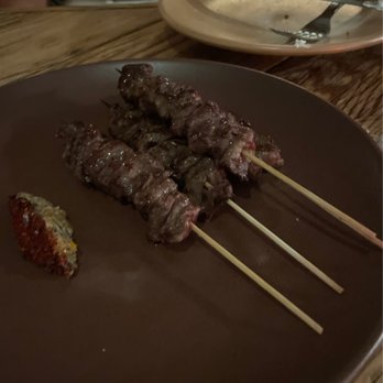 Campfire - Wagu skewers. Perfect - New American Near Me - Carlsbad, California