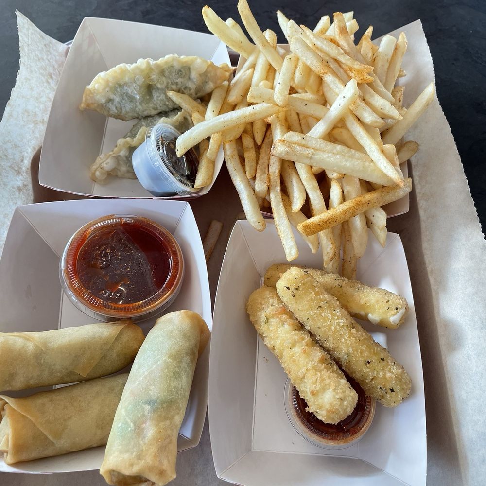 Chicken Troopers - Fries Egg Rolls (3pcs.) Fried Dumplings Cheese Sticks - Korean Near Me - Norwalk, California Chicken Troopers - Fries Egg Rolls (3pcs.) Fried Dumplings Cheese Sticks - Korean Near Me - Norwalk, California