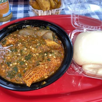 Famous Princess Kitchen - Assorted Okra & Pounded Yam - African Near Me - Houston, Texas Famous Princess Kitchen - Assorted Okra & Pounded Yam - African Near Me - Houston, Texas