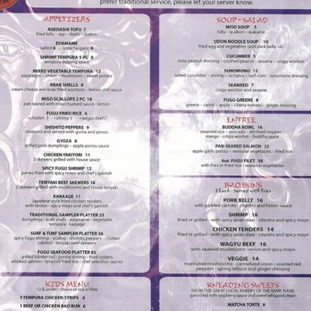 Fugu Sushi - Menu - Sushi Bars Near Me - Ormond Beach, Florida