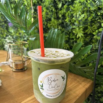 BoBa ChaCha Pasadena - Iced Matcha Latte - Coffee & Tea Near Me - Pasadena, California