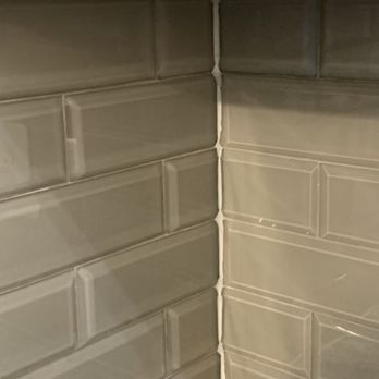 Quality Floor Kitchen & Bath - Imperfections of tile placements and sloppy caulking - Kitchen & Bath Near Me - Stafford, Virginia Quality Floor Kitchen & Bath - Imperfections of tile placements and sloppy caulking - Kitchen & Bath Near Me - Stafford, Virginia