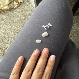 All the nails fell 1 hour later All the nails fell 1 hour later