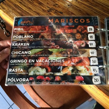 Kokopelli - Mariscos taco menu - Tacos Near Me - Tijuana, BCN