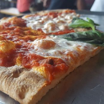 Industry Kitchen - pizza came lukewarm.. crust mediocre. thin thin GRIMEY layer of cheese if at all. - American Near Me - New York, New York Industry Kitchen - pizza came lukewarm.. crust mediocre. thin thin GRIMEY layer of cheese if at all. - American Near Me - New York, New York