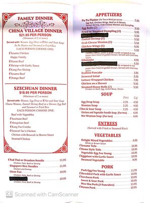 Menu photo 6 China Village Bailey, CO