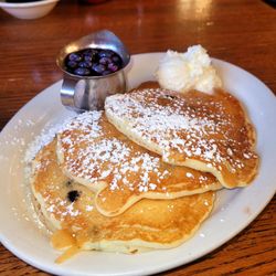 Original Pancake House - Blueberry Pancakes (berries cooked inside)