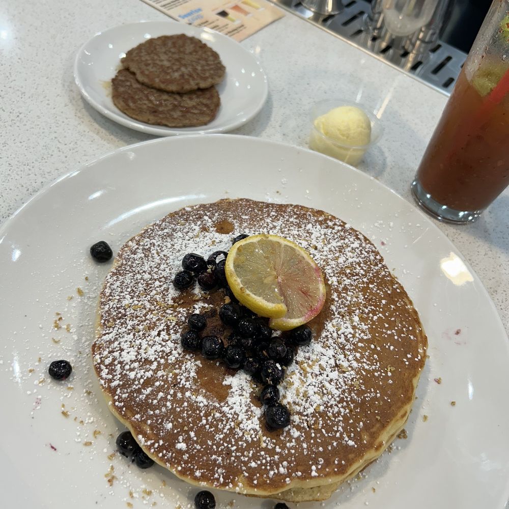 Broken Yolk Cafe - Lemon ricotta pancakes - American Near Me - Phoenix, Arizona Broken Yolk Cafe - Lemon ricotta pancakes - American Near Me - Phoenix, Arizona