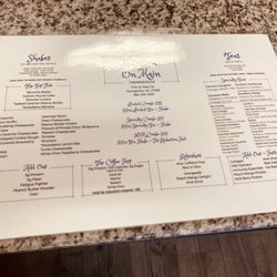 Nutrition on Main - Menu