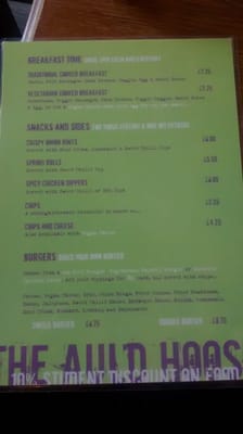 Menu photo 4 The Auld Hoose Edinburgh, EDH