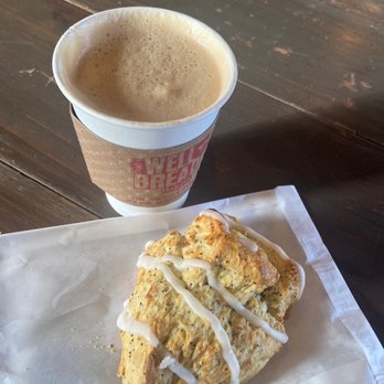 Bob's Well Bread - Caffe latte made to perfection with a yummy lemon poppy scone. - Bakeries Near Me - Los Alamos, California Bob's Well Bread - Caffe latte made to perfection with a yummy lemon poppy scone. - Bakeries Near Me - Los Alamos, California