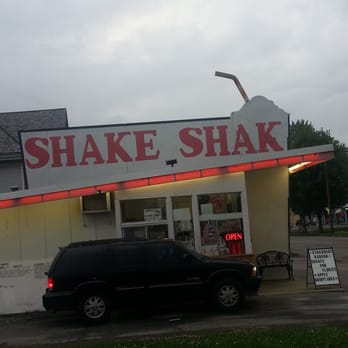 Shake Shak - a black van parked in front of a shake shack - Ice Cream & Frozen Yogurt Near Me - Tiffin, Ohio