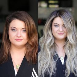 M Styling - Color Revamp and 2 rows of 18" Mane Luxe Hair extensions