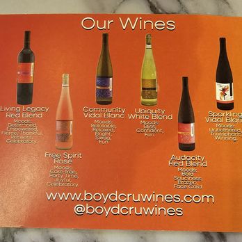 Boyd Cru Wines - Wine Options - Wine Tasting Room Near Me - Savage, Maryland