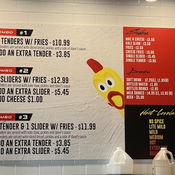 Dave's Hot Chicken - Menu - Chicken Shop Near Me - Denver, Colorado