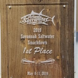 Reclaimed wood with floating acrylic, laser engraved plaque