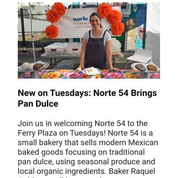 Norte 54 - CUESA listing, shelter in place - Desserts Near Me - San Francisco, California Norte 54 - CUESA listing, shelter in place - Desserts Near Me - San Francisco, California