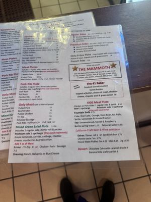 Menu photo 3 Smokehouse 41 Oakhurst, CA