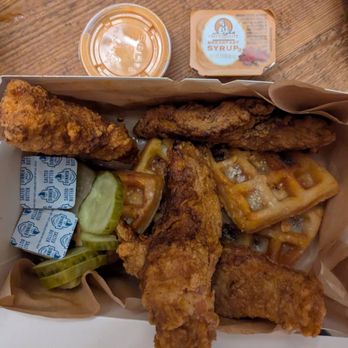 Hangry Joe’s Hot Chicken - Chicken tenders with waffles - Chicken Shop Near Me - Northvale, New Jersey