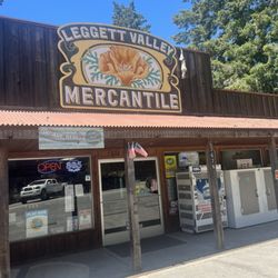 Redwood Mercantile At Camp Leggett - Not sure if this is the same business  . This is the place Leggett Valley mercantile ! My apologize if it's not redwood mercantile .