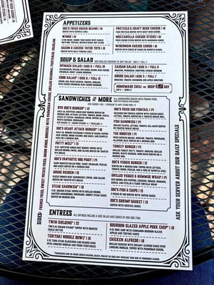 Menu photo 5 Doc's Place Lebanon, OH