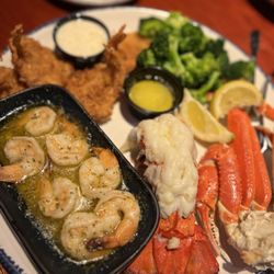 Red Lobster - Create your own ultimate feast. Price has gone up (along with most places), but it was delicious!