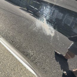 Huge splotch of what they use to clean Huge splotch of what they use to clean