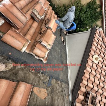 Clean Out Pros - Incorrect waterproofing paper installation - Gutter Services Near Me Clean Out Pros - Incorrect waterproofing paper installation - Gutter Services Near Me
