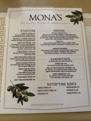Menu photo 1 Mona's Italian Foods Toluca, IL