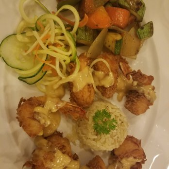 Solmar - Coconut Shrimp with spiralized veggies - Resorts Near Me - Cabo San Lucas, BCS