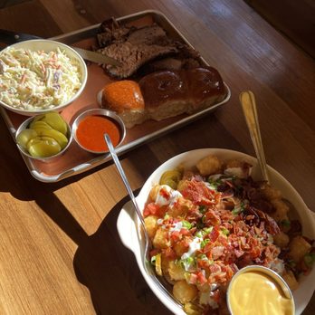 The Garden - Brisket plate & totchos w bacon - Beer Gardens Near Me - Napa, California The Garden - Brisket plate & totchos w bacon - Beer Gardens Near Me - Napa, California