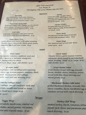 Menu photo 3 Zola Pub and Grill Covington, KY Menu photo 3 Zola Pub and Grill Covington, KY