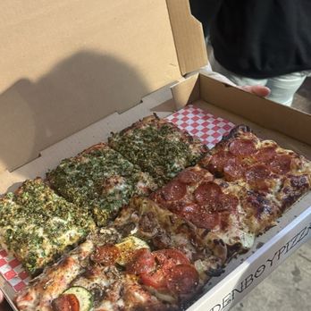 Golden Boy Pizza - Clam and garlic Pepperoni Comboination - Pizza Near Me - San Francisco, California